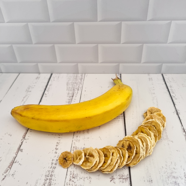 rodajas de plátano deshidratado