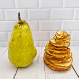 Comparativo pera fresca y deshidratada